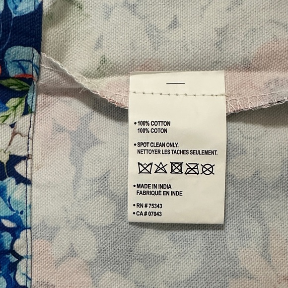 Shabby Chic Floral Tote with Red Handles - Picture 6 of 8